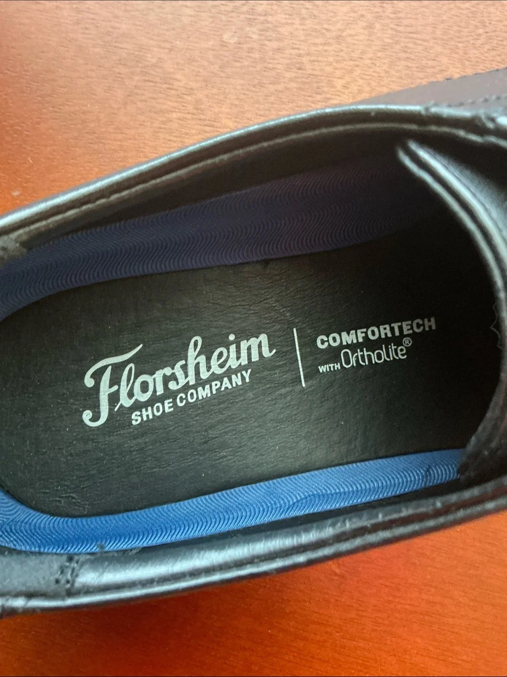 Florsheim Black Leather Cap-Toe Derby Oxfords